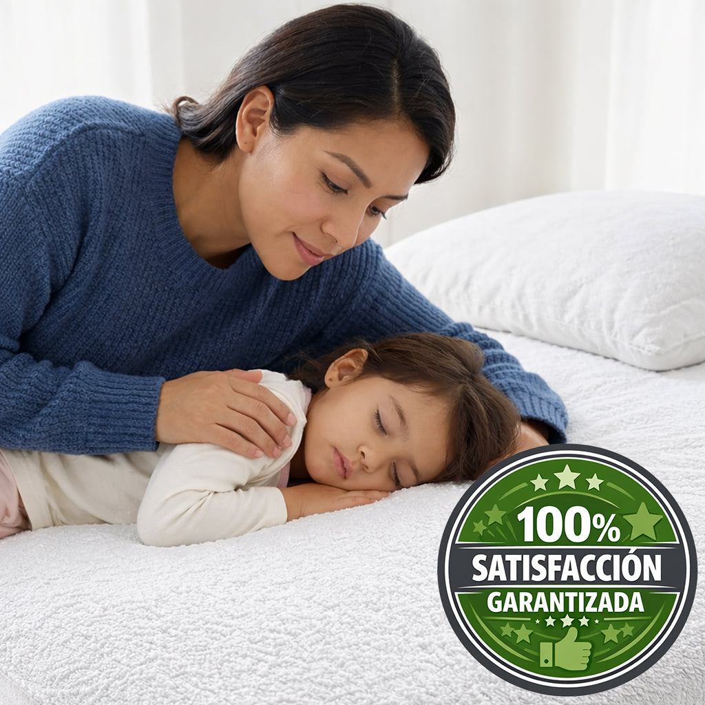 Protector de colchón impermeable con textura tipo toalla