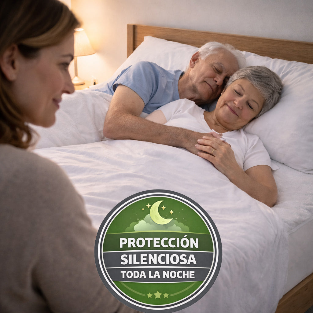 Protector de colchón impermeable con textura tipo toalla